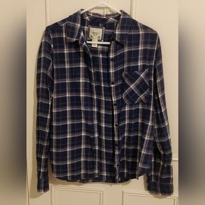 Forever 21 Blue Plaid Shirt